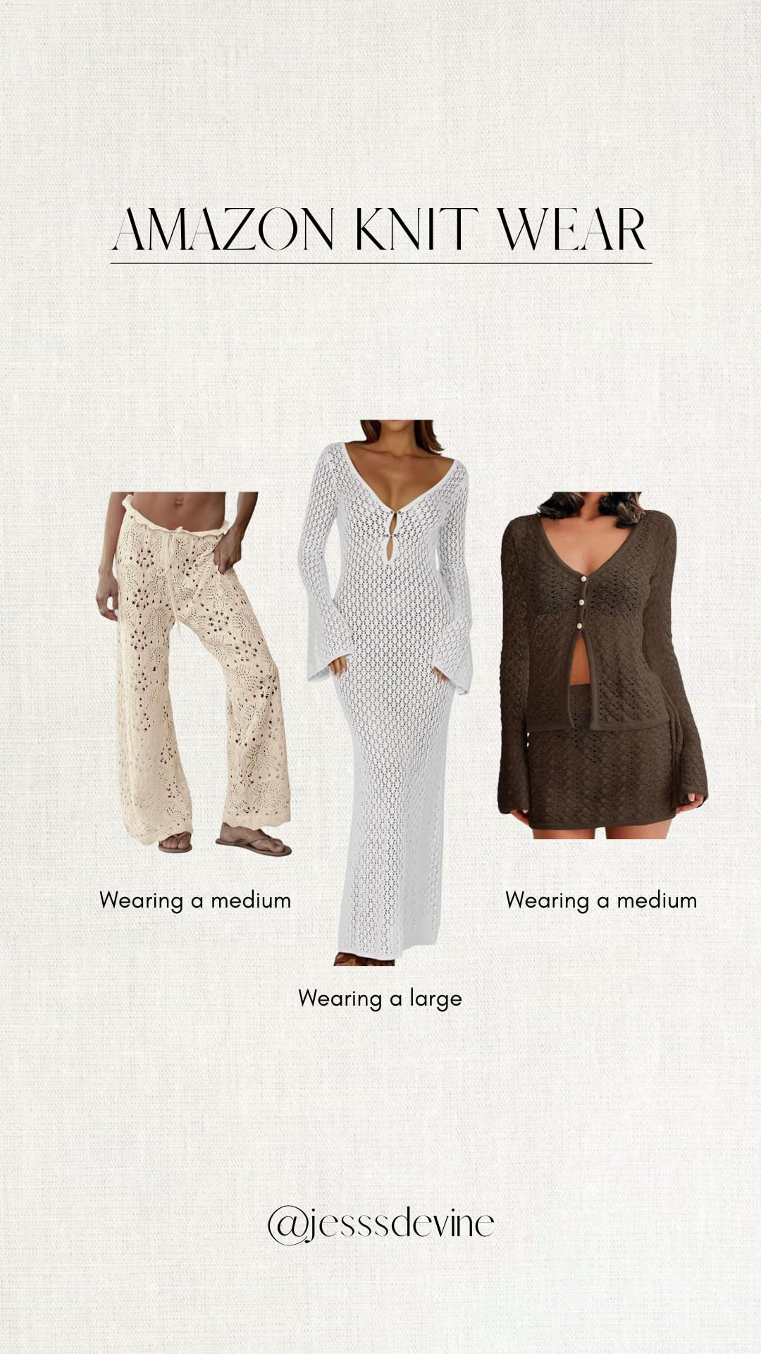 Saodimallsu Womens Crochet Swimsuit Coverup Pants High Waisted Drawstring Sexy Sheer Mesh Knit Wi... | Amazon (US)