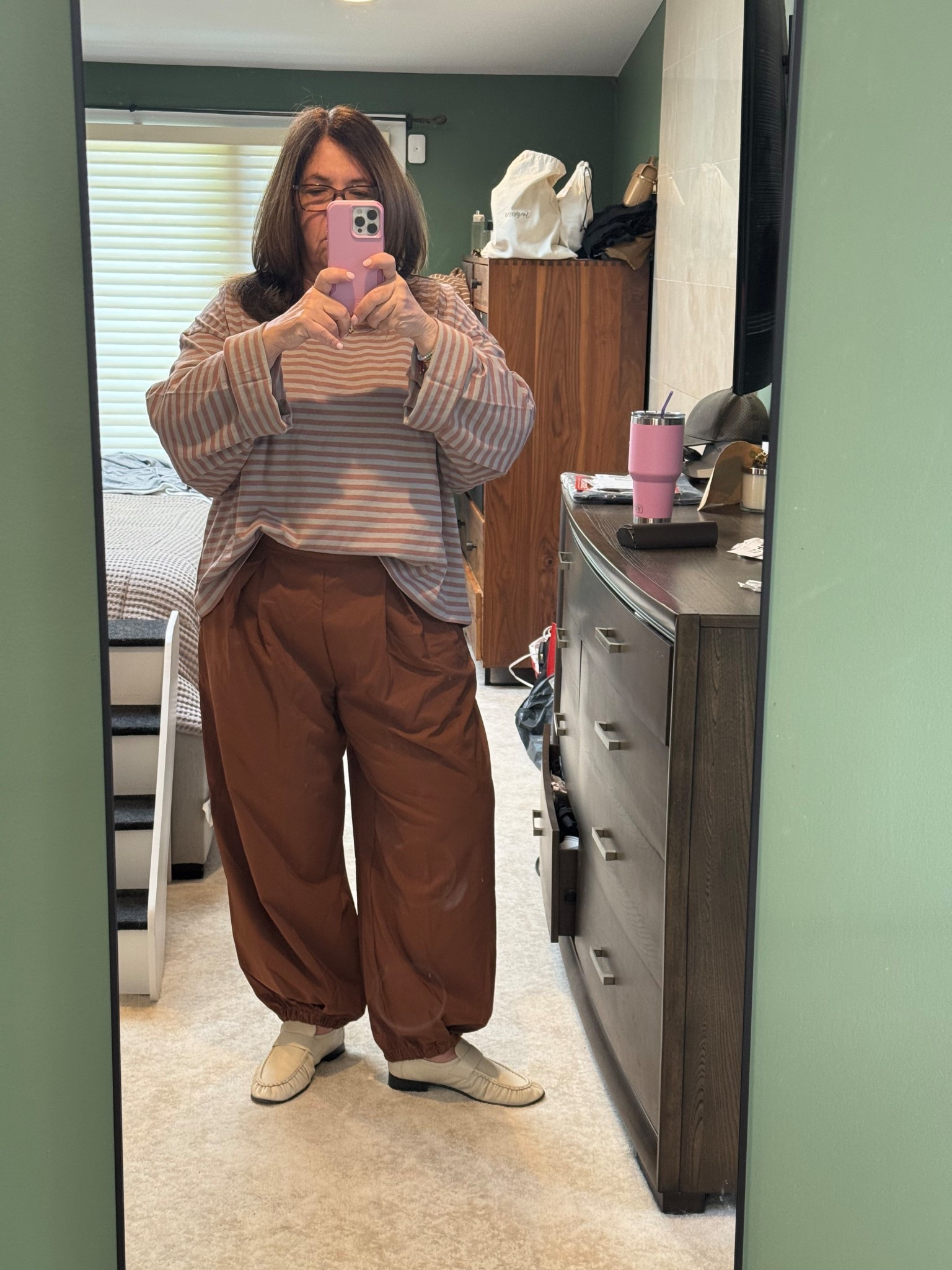Easy, comfy and still look put together!! If you want to make it more dressy, put on a fitted shirt, add heels, accessories and oof, you’re ready to go!!

#LTKMidsize #LTKOver40 #LTKootd