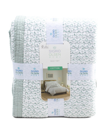 Cotton Fiji Fish Quilt Set | TJ Maxx