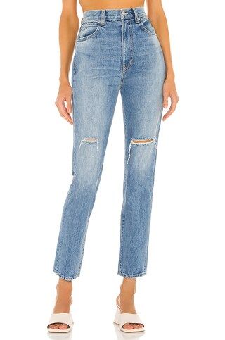 SLVRLAKE Beatnik High Rise Slim Jean in Trouble Maker from Revolve.com | Revolve Clothing (Global)