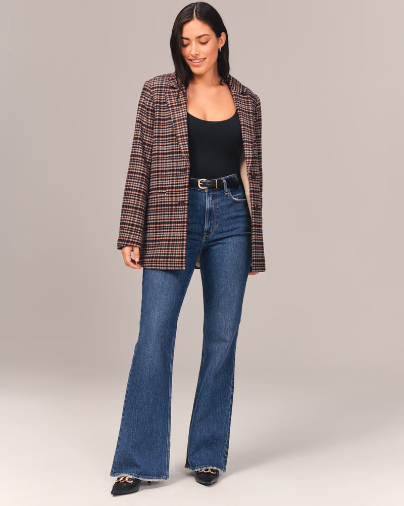 Women's Curve Love High Rise Vintage Flare Jean | Women's New Arrivals | Abercrombie.com | Abercrombie & Fitch (US)