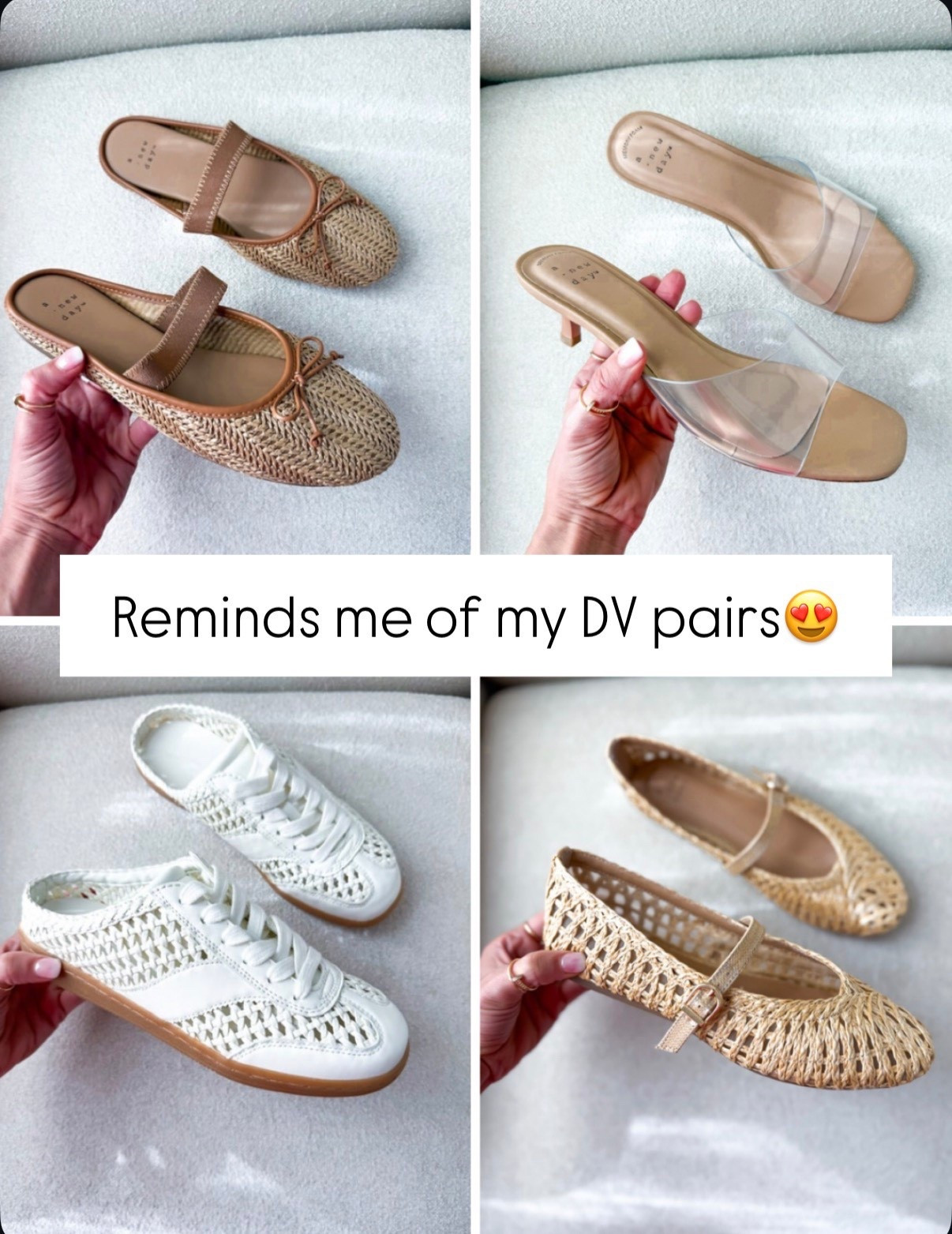 New spring shoes from Target! Sneaker mule slides. Clear heels. Woven ballet flats. Ballet mules. Vacation shoes. White sneakers. Spring shoes. 

#LTKTravel #LTKootd #LTKWorkwear
