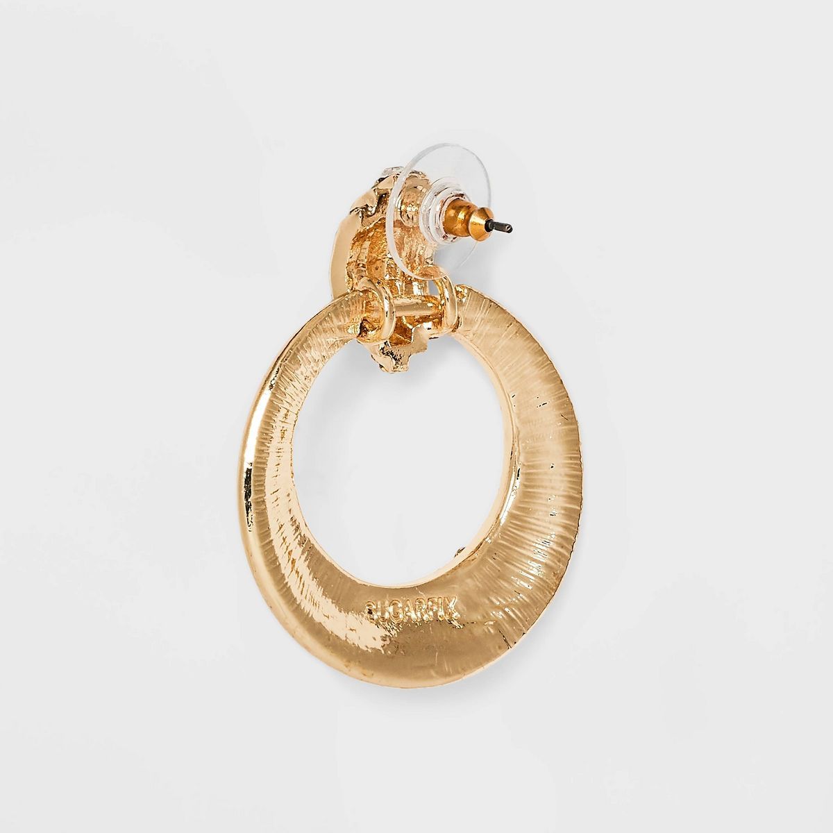 SUGARFIX by BaubleBar Crystal Interlocking Hoop Earrings - Gold | Target
