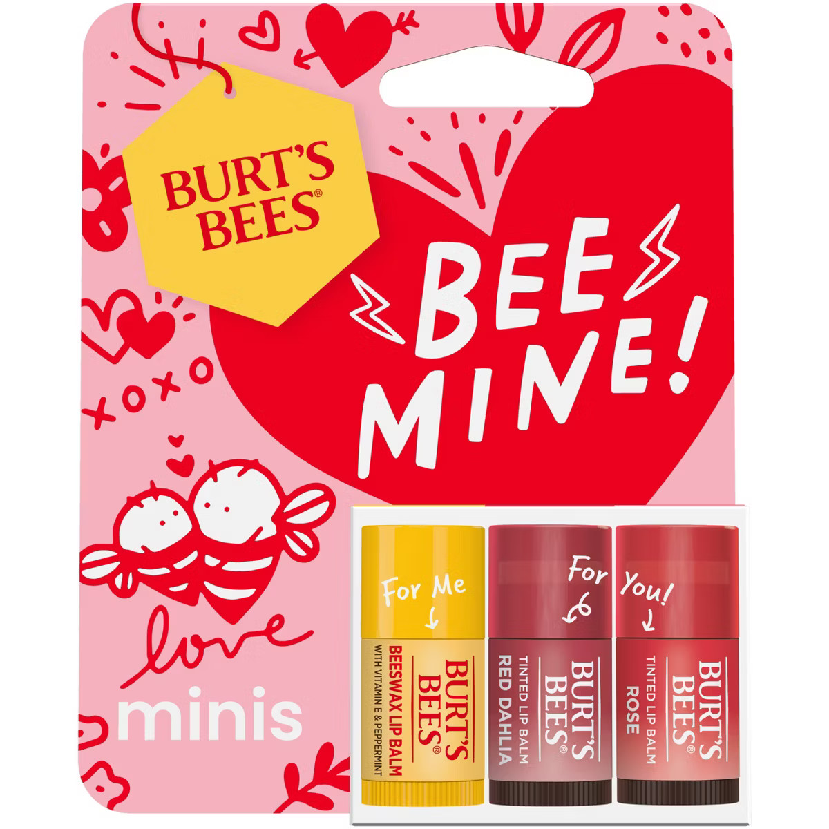 Burt's Bees Bee Mine Mixed Minis Lip Balm - 3ct | Target