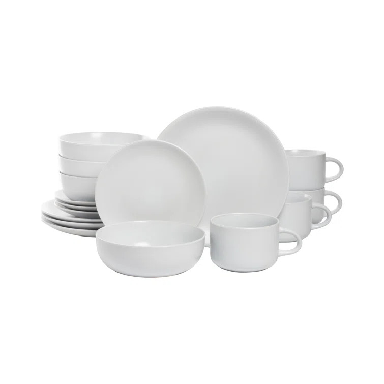 Ten Strawberry Street Wazee Matte Stoneware Dinnerware Set - Service for 4 | Wayfair North America