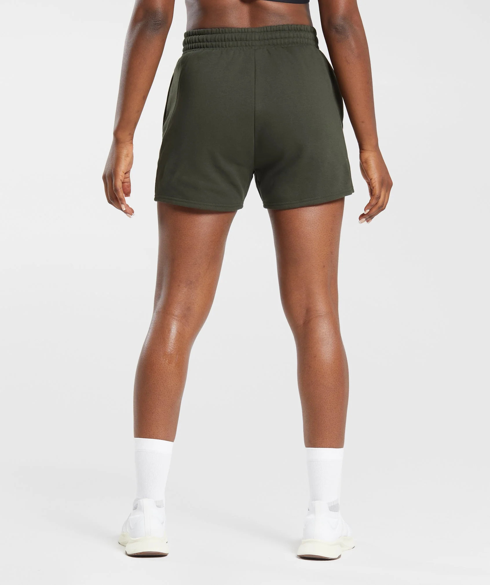 Gymshark Training Fleece Shorts - Deep Olive Green | Gymshark US