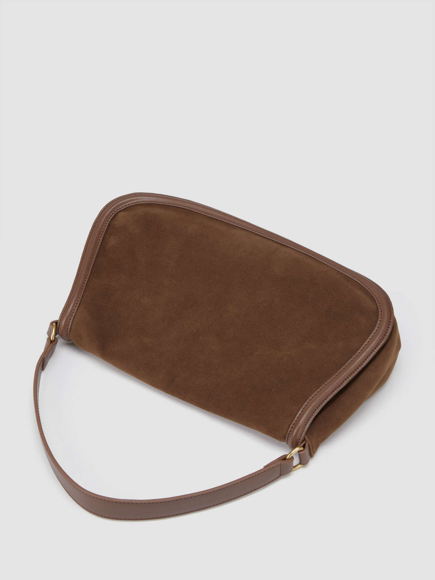 Wildleder Klapp-Crossbody-Tasche | Cider
