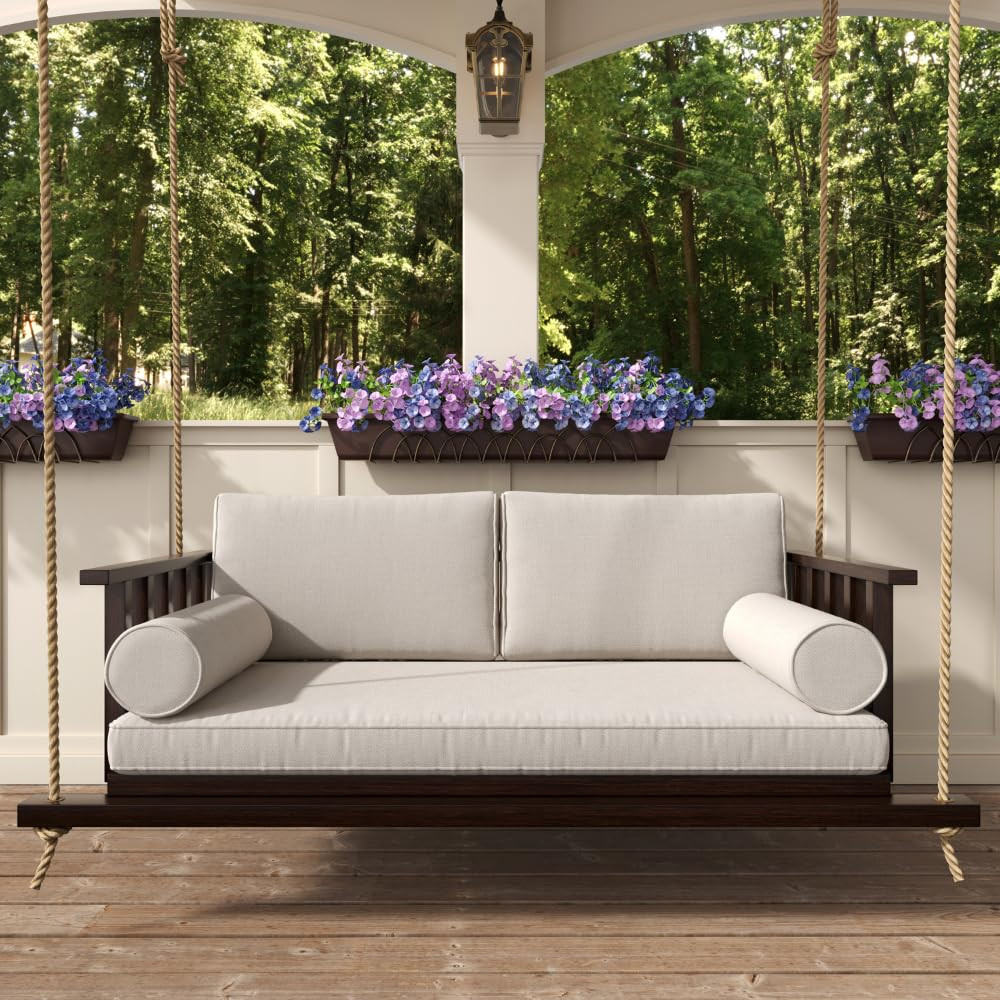 The Madison Steel Daybed Porch Swing with Included Outdoor Cushion Set | Amazon (US)