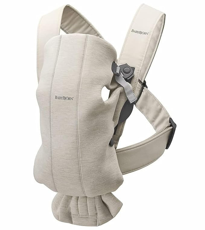 BabyBjörn Baby Carrier Mini, 3D Jersey, Light Beige | Amazon (US)