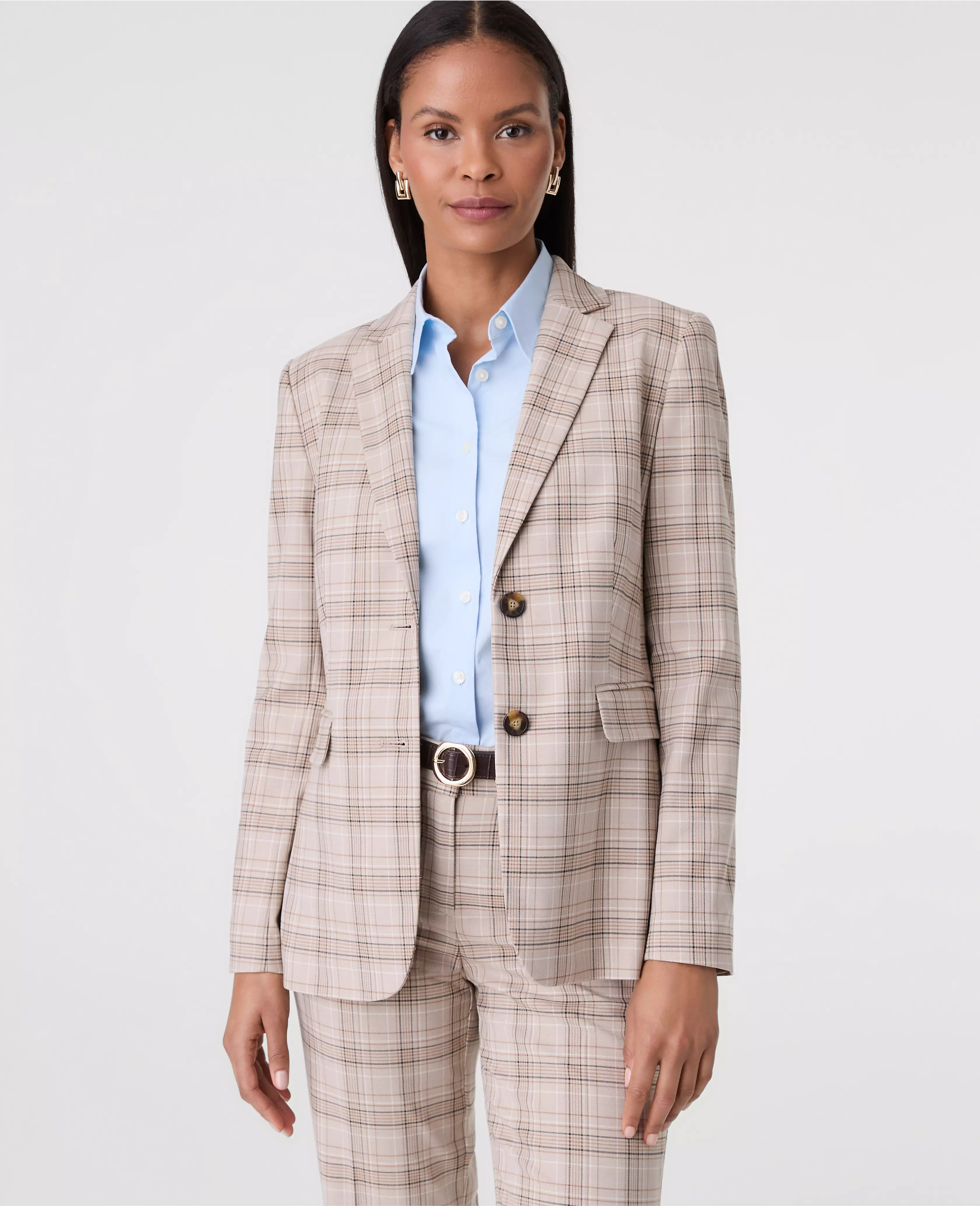 The Greenwich Blazer in Plaid | Ann Taylor