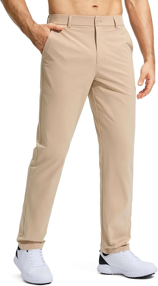 Pudolla Men's Golf Pants Stretch Work Dress Comfy Pants 30"/32"/34" Lightweight Quick Dry Casual ... | Amazon (US)