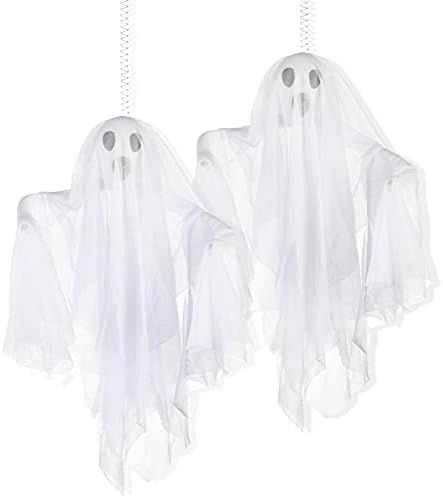 PREXTEX Halloween Fabric Ghost. 2 Pcs Halloween Hanging Spooky Ghost Props for Indoor/Outdoor Dec... | Amazon (US)