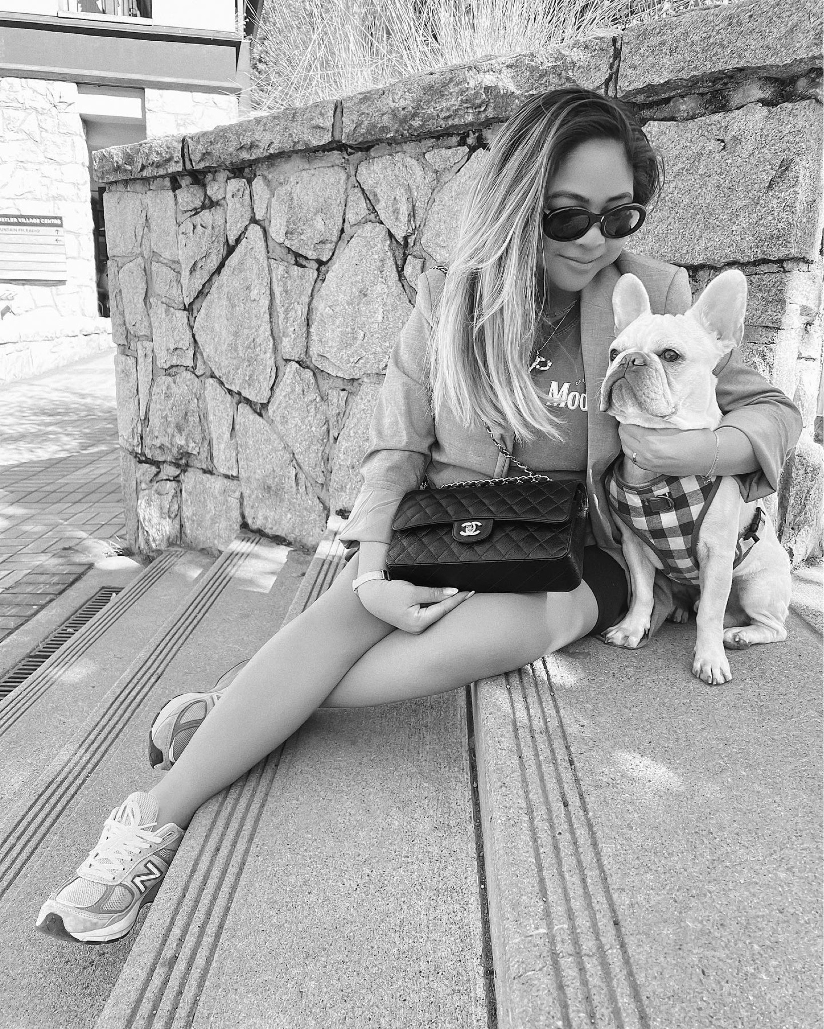 Blazer & bike shorts with dad shoes. 

#LTKstyletip #LTKfit