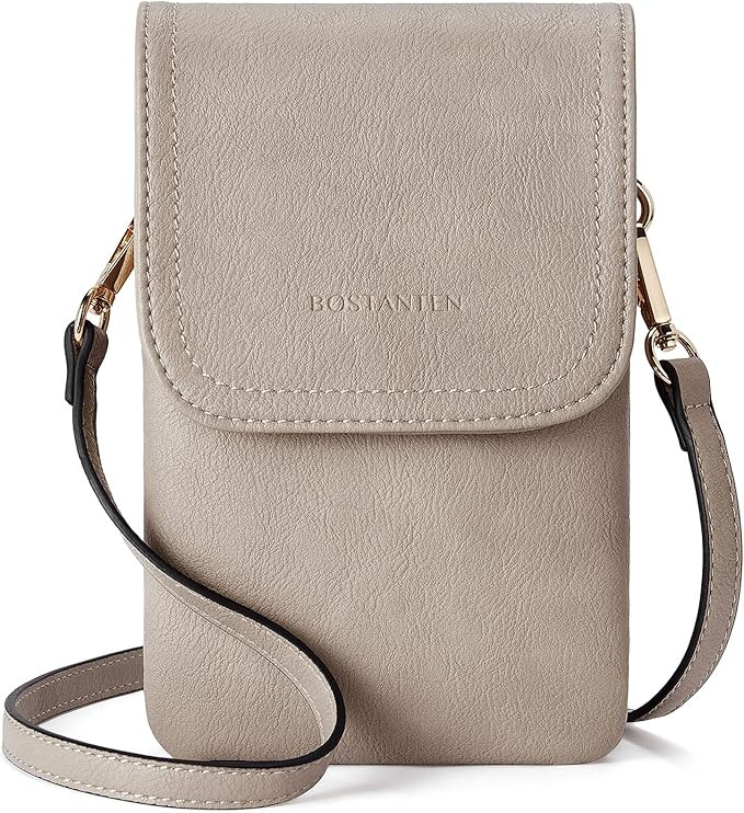 BOSTANTEN Vegan Leather Small Crossbody Bags for Women Designer Cell Phone Bag Wallet Purses Adju... | Amazon (US)