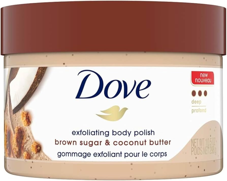 Dove Scrub Brown Sugar & Coconut Butter For Silky Smooth Skin Body Scrub Exfoliates & Restores Sk... | Amazon (US)