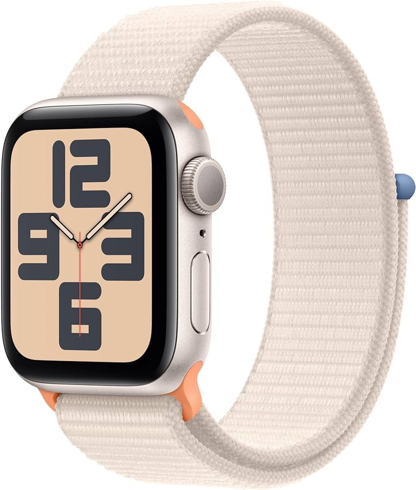 Apple Watch SE (2nd Gen) [GPS 40mm] Smartwatch with Starlight Aluminum Case with Starlight Sport ... | Amazon (US)