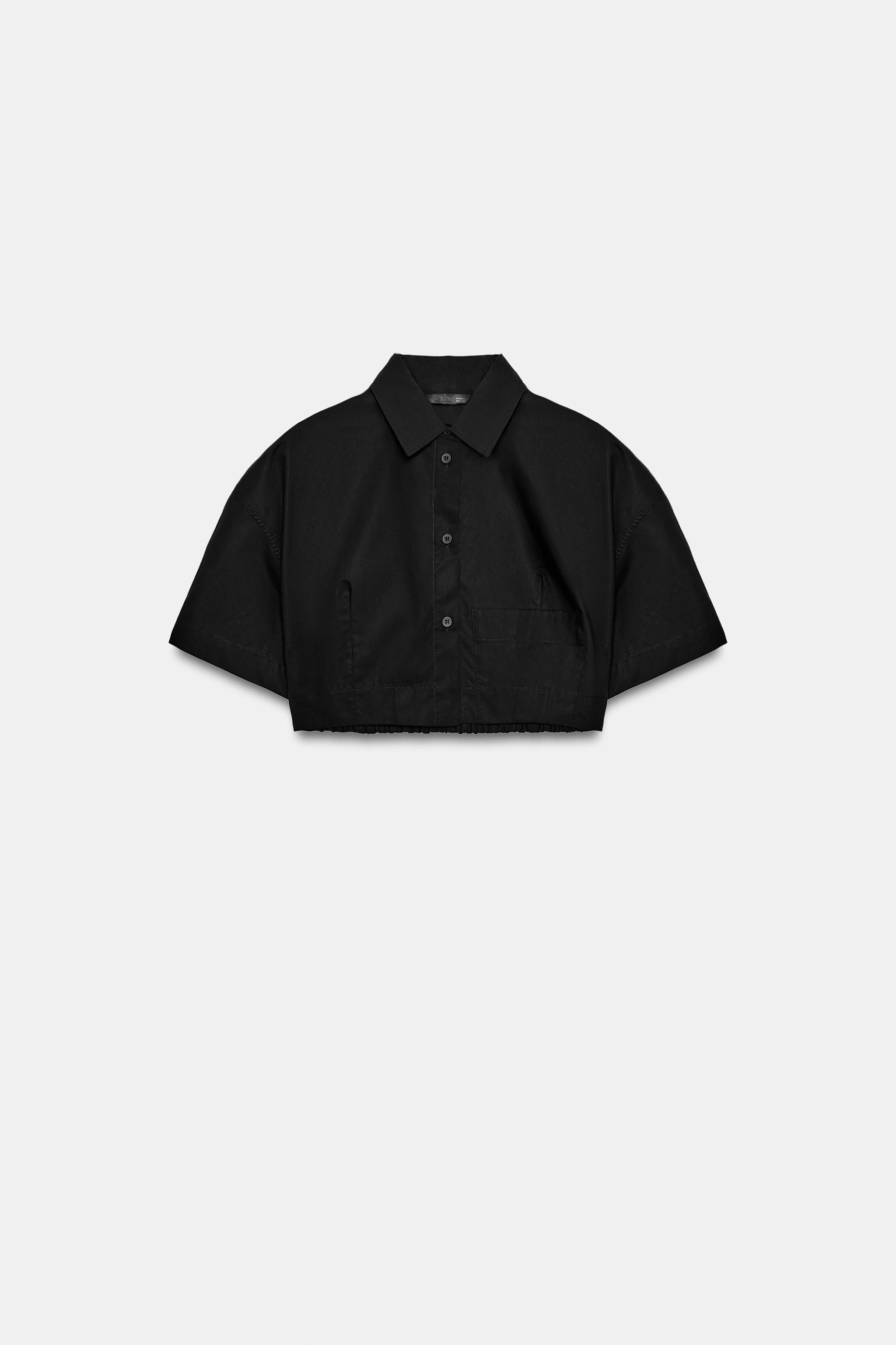 CROPPED POPLIN SHIRT | Zara UK