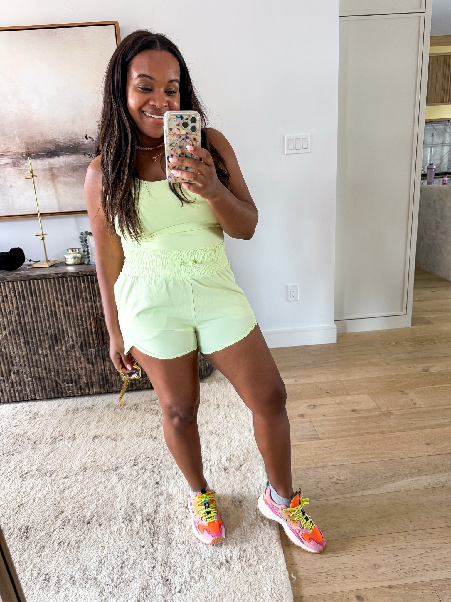 Target set we love in a new lime green color!! Top has a built in bra 🙌🏽

#LTKootd #LTKMidsize #LTKActive