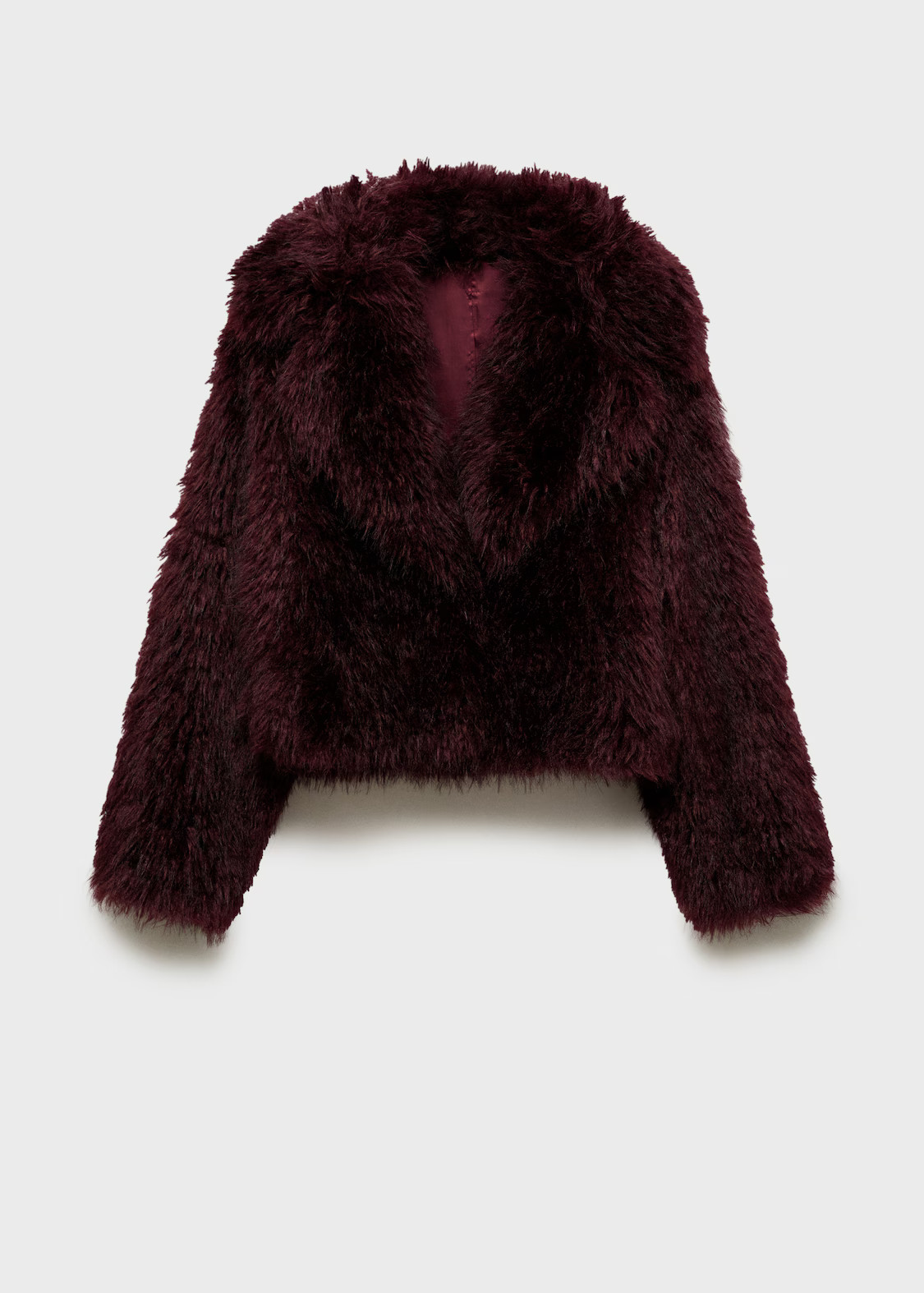Fur jacket with lapels | MANGO (UK)