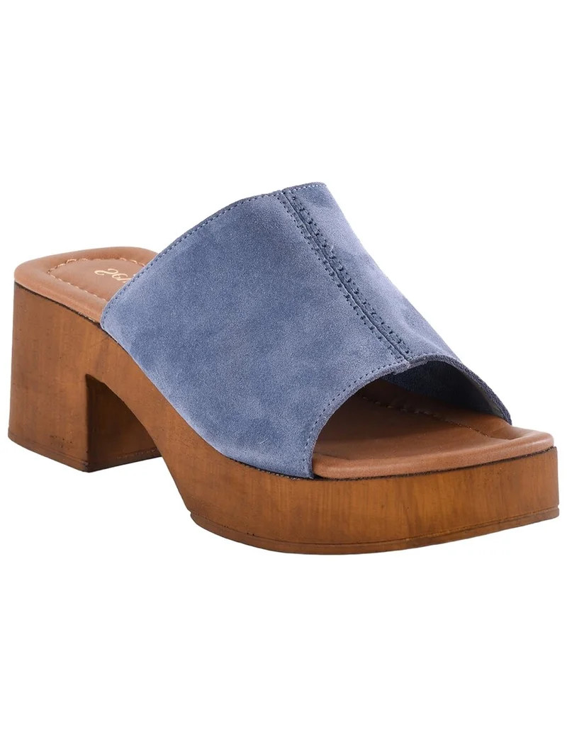 Seychelles Made For Me Leather Slide, 7.5, Blue | Walmart (US)