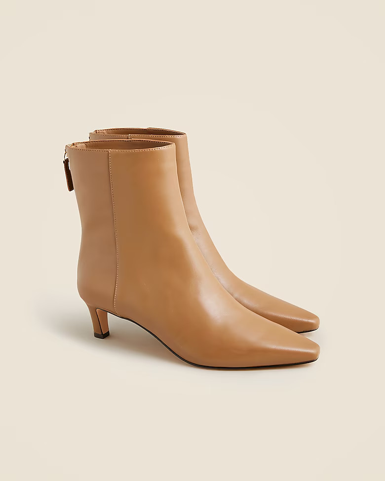 Stevie ankle boots in leather | J. Crew US