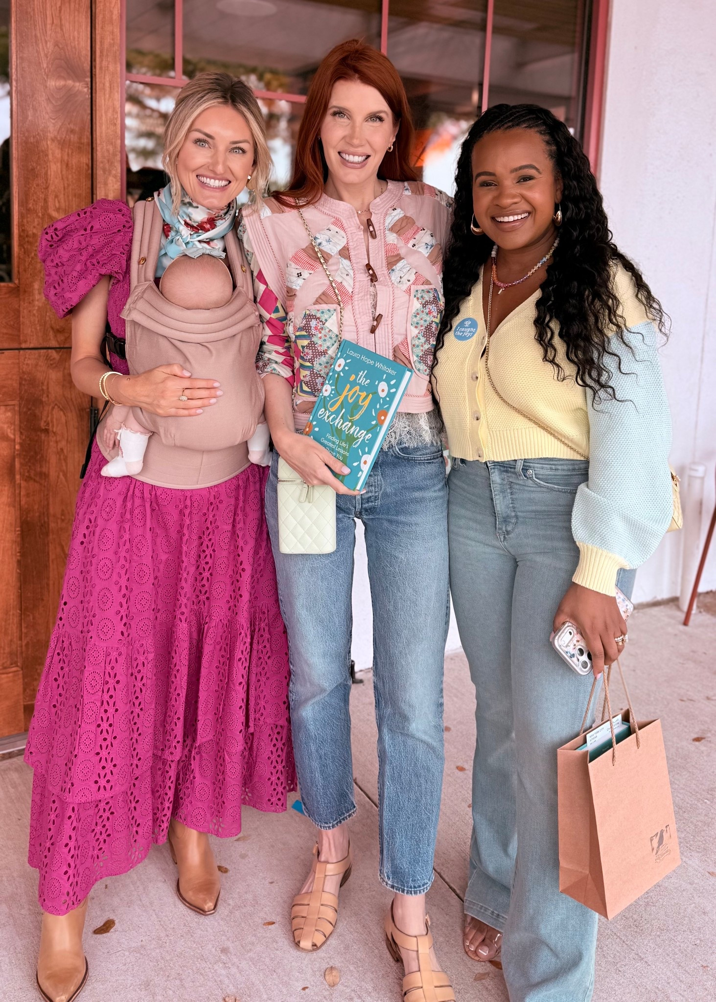 I got to spend some time with @loverlygrey and @tarynnewton at the Joy Exchange book signing in Dallas. I’m looking forward to reading this book, written by the CEO of a nonprofit that provides community, jobs and experiences to special needs adults. This is a cause that Brittany and Chris introduced us to and it was wonderful to see the group in action in Dallas. 

My quilted jacket is new for spring! It runs large - I’m wearing a size small. It’s light weight and bright and festive and will be so cute over dresses and with shorts ✨

#LTKootd #LTKWorkwear