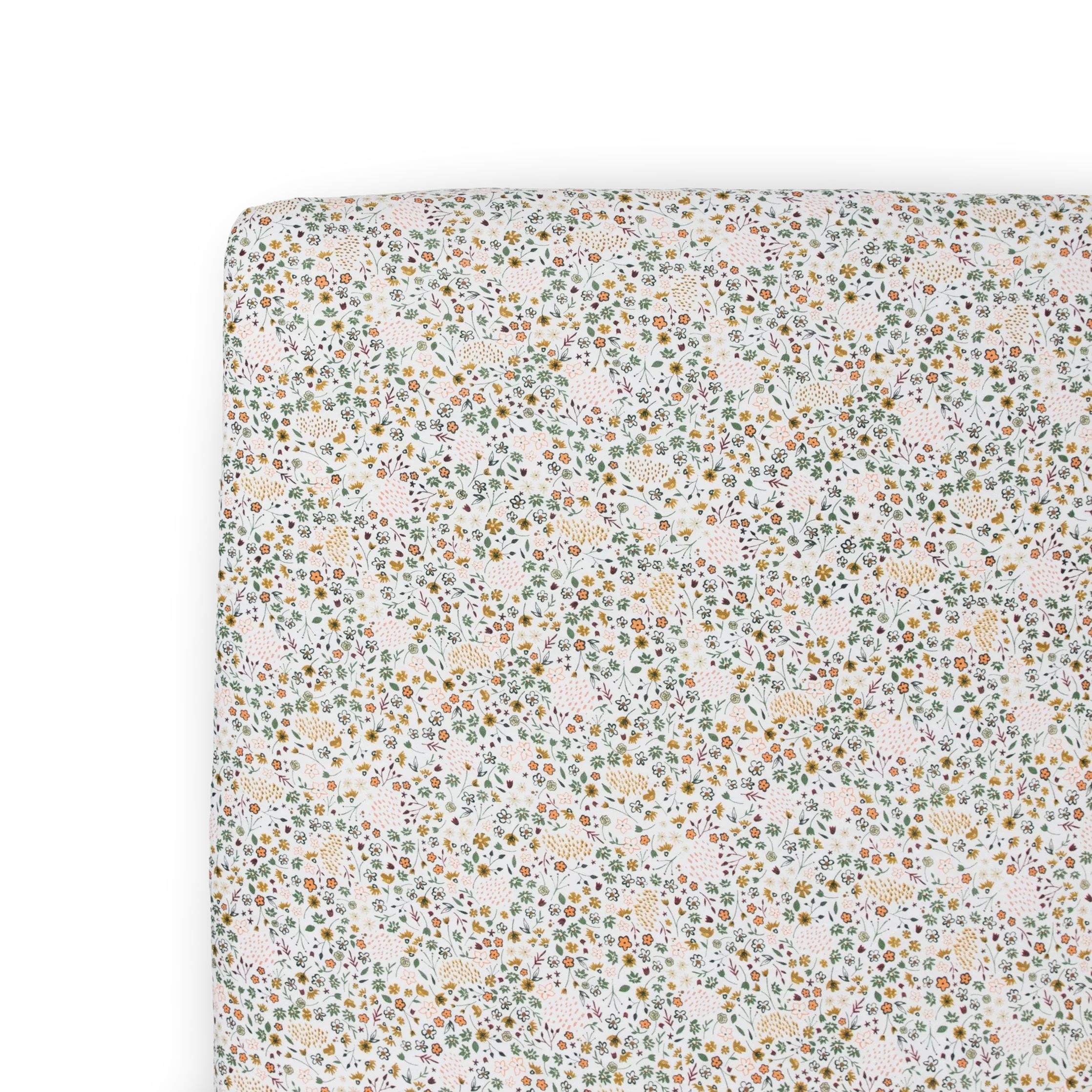 Stretch Knit Crib Sheet - Pressed Petals | Little Unicorn