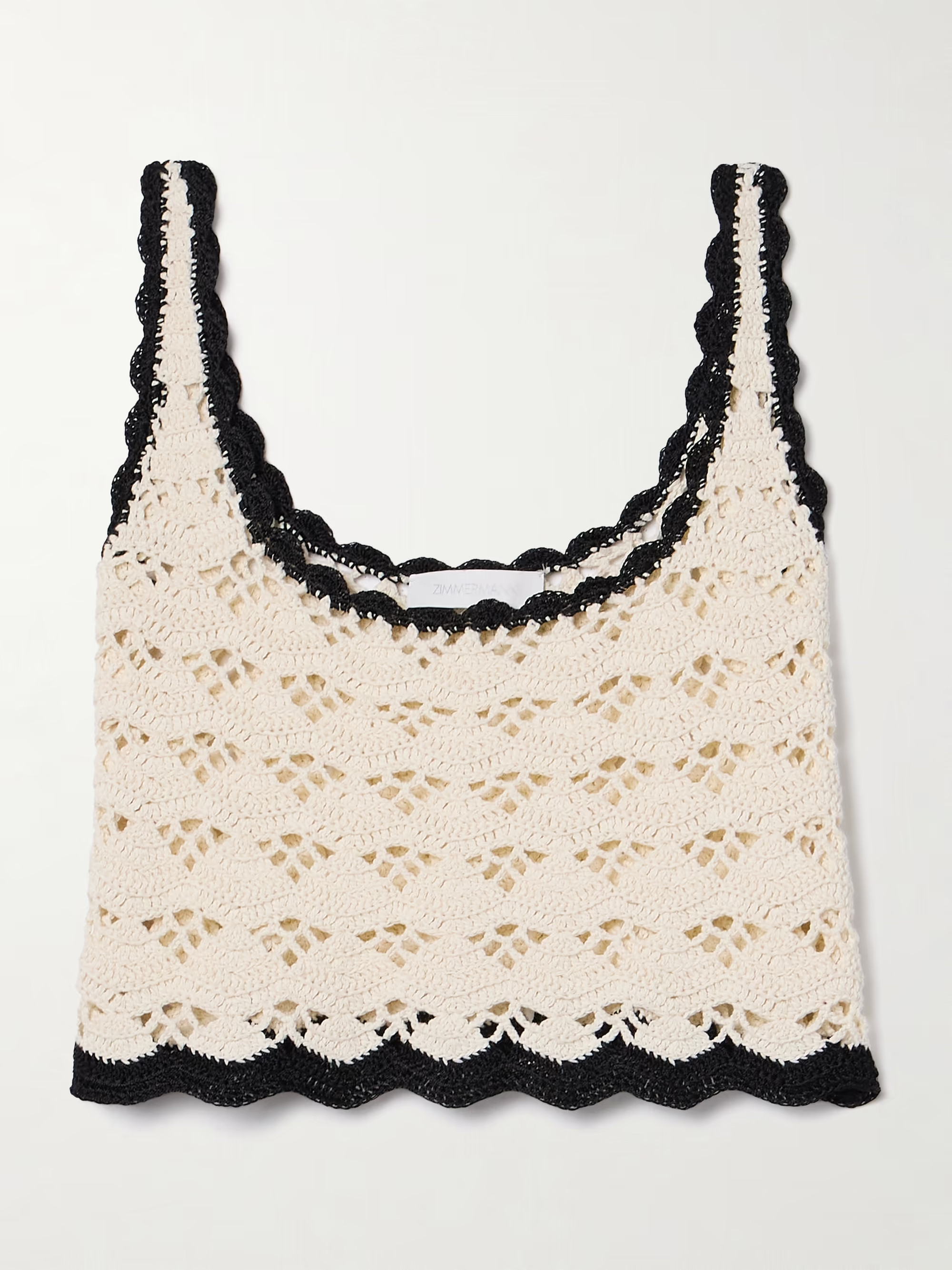 Rhiannon cropped crocheted cotton tank | NET-A-PORTER (UK & EU)