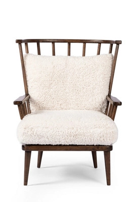 Graham Cushioned Spindle Accent Chair | Anthropologie (US)