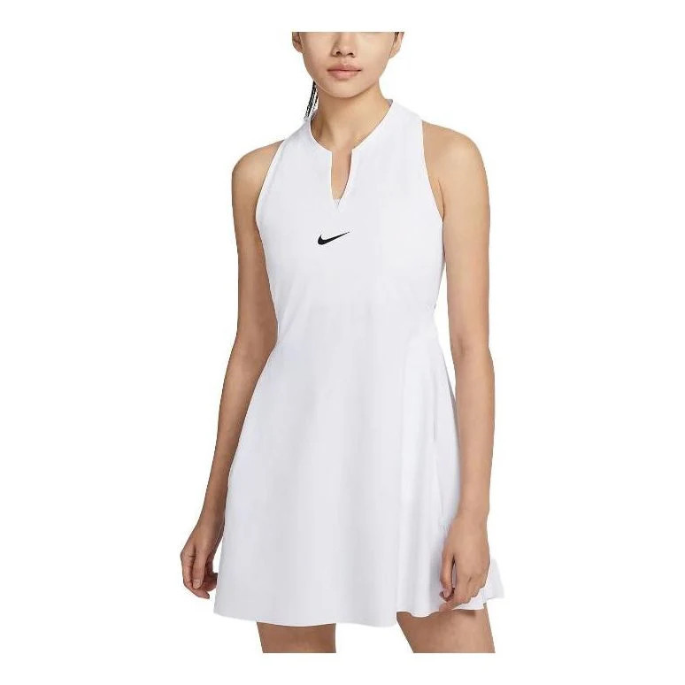 (WMNS) Nike Dri-FIT Advantage Tennis Dress 'White' DX1428-100 | KICKS CREW