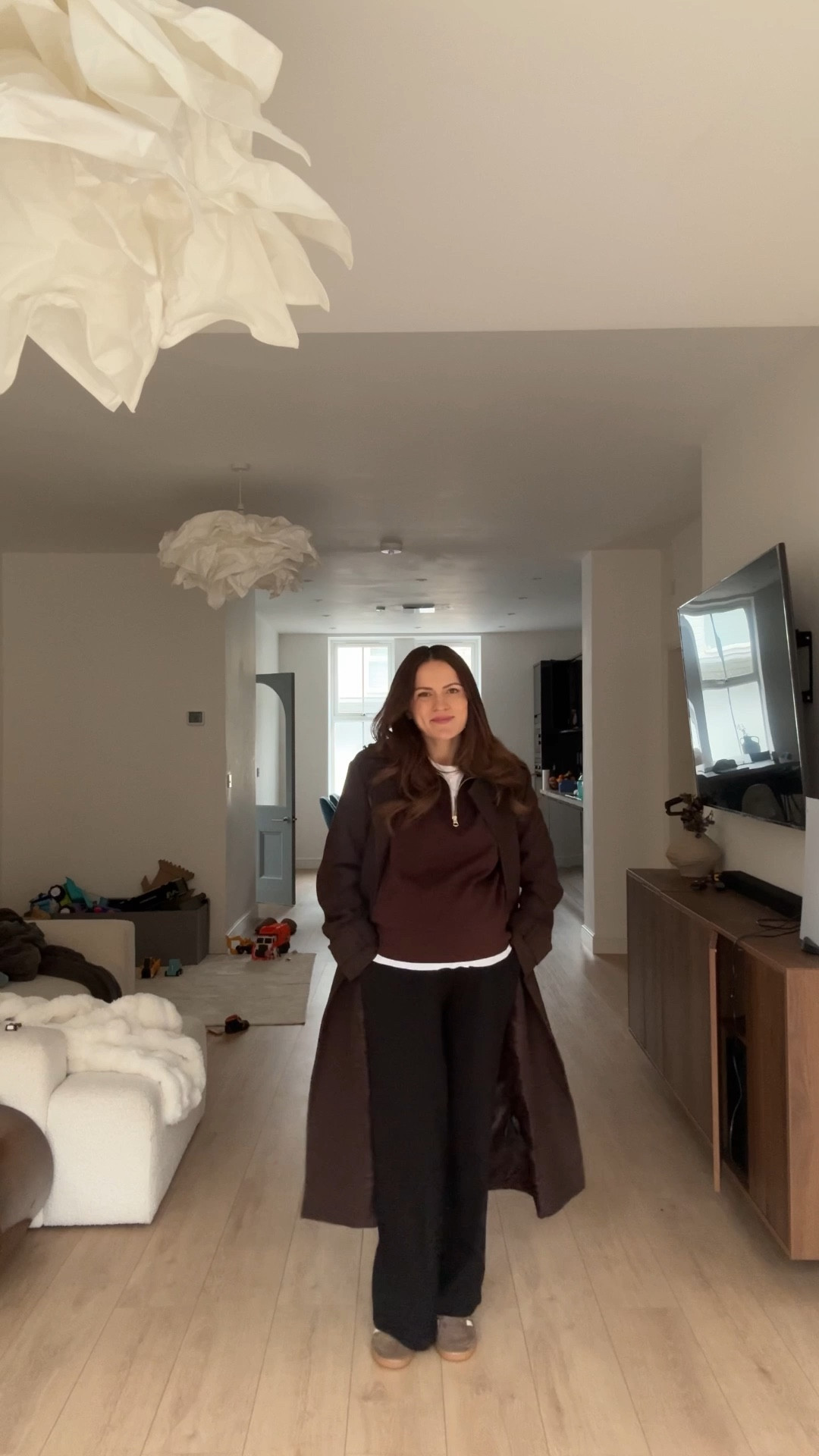 OOTD — cozy, comfortable, and bump-friendly 🤍
An easy outfit idea that’s perfect for the third trimester.
Butter-soft trousers and jumper from Varley London with amazing stretch and all-day comfort.
I’m wearing a medium for a relaxed, oversized fit.

#LTKmaternity #LTKwinter #LTKuk