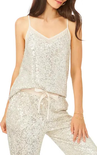 1.STATE Sheer Inset Sequin Camisole | Nordstrom | Nordstrom