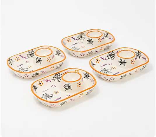 Temp-tations Seasonal Set of 4 Snack Caddies - QVC.com | QVC