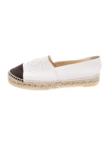 Chanel Lambskin Cap-Toe Espadrilles | The Real Real, Inc.