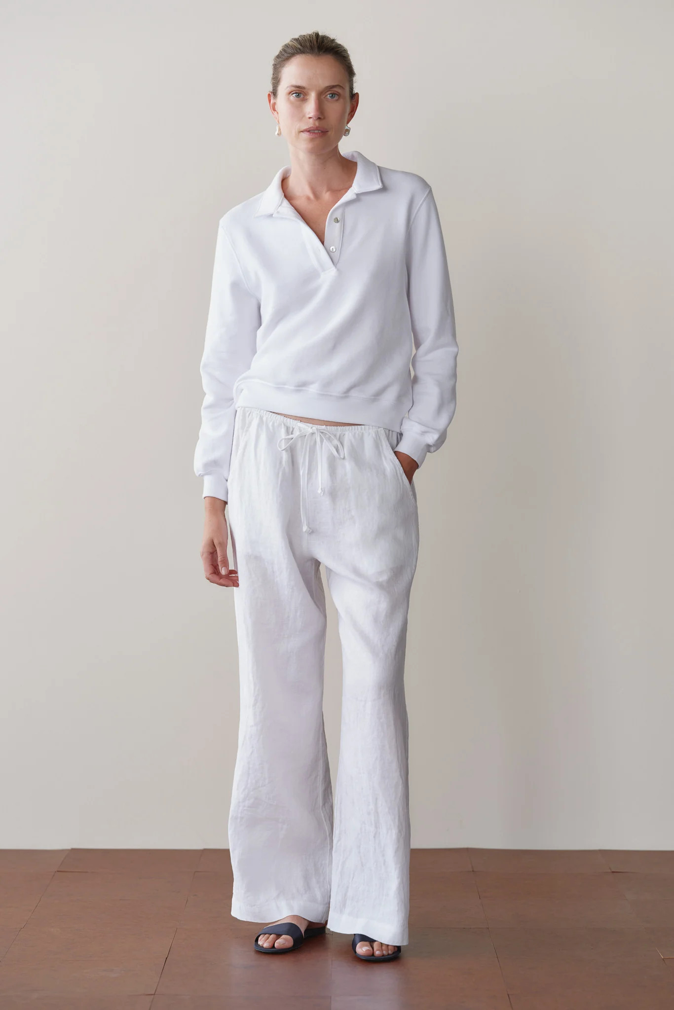 The Linen Drawstring Pant | DONNI.