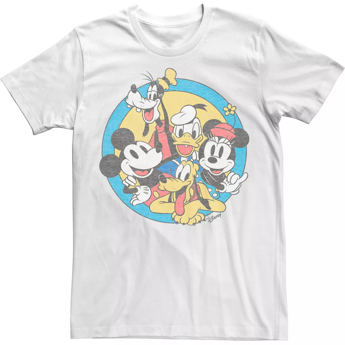Men's Disney Mickey And Friends Retro Group Shot Tee | Kohl's