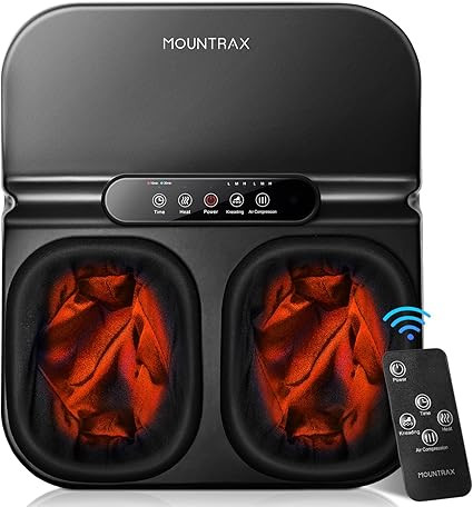 MOUNTRAX Foot Massager Machine with Heat, Foot Massager for Plantar Fasciitis, Neuropathy Pain, S... | Amazon (US)