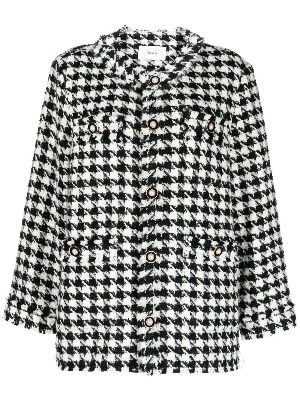 b+ab single-breasted Tweed Jacket - Farfetch | Farfetch Global