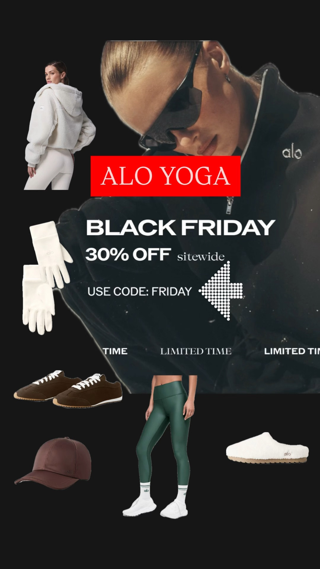 🚨 ALO YOGA is running 30% off SITEWIDE again using code FRIDAY — so many beautiful pieces right now. If you’ve been eyeing anything, this is the time to grab it.

#LTKSeasonal #LTKGiftGuide #LTKCyberWeek #LTKHoliday 

#LTKSaleAlert #LTKfitnessgoals #LTKActive