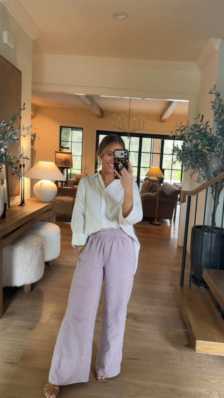 Today’s look 🤍 wearing xs in these free people pants (comes in multiple colors!) and xs in button up top— this white style is sold out at Madewell, but still linked it in blue + other white button down tops they have! An easy + comfy look for spring! 

#LTKPetite #LTKSeasonal #LTKootd