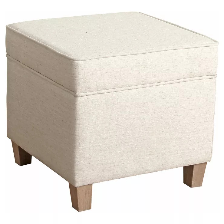 Cole Classics Square Storage Ottoman with Lift Off Top - HomePop | Target