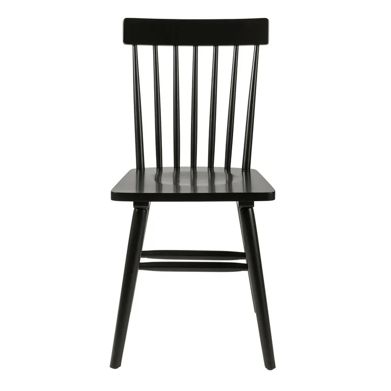 Better Homes & Gardens Gerald Dining Chairs in Black, Set of 2 | Walmart (US)