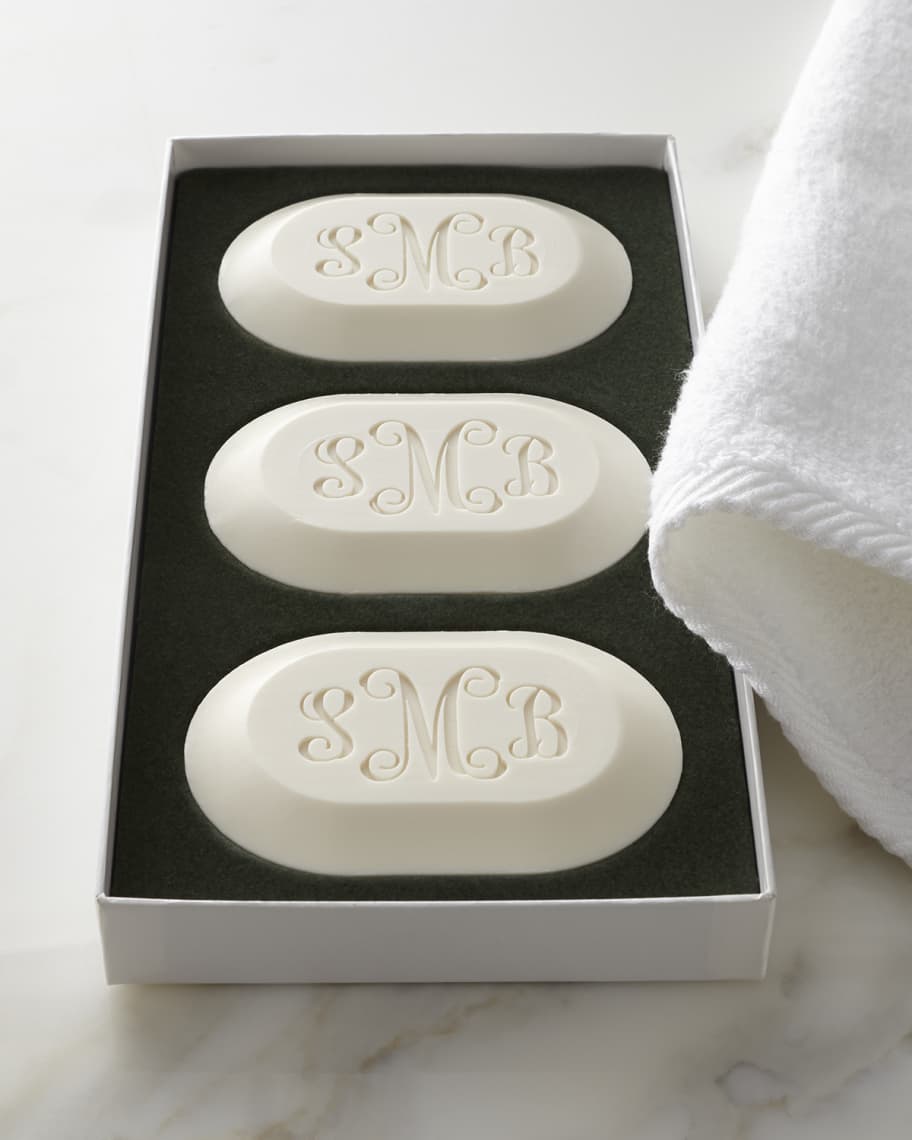 Carved Solutions Original Soap Trio - Monogram | Neiman Marcus