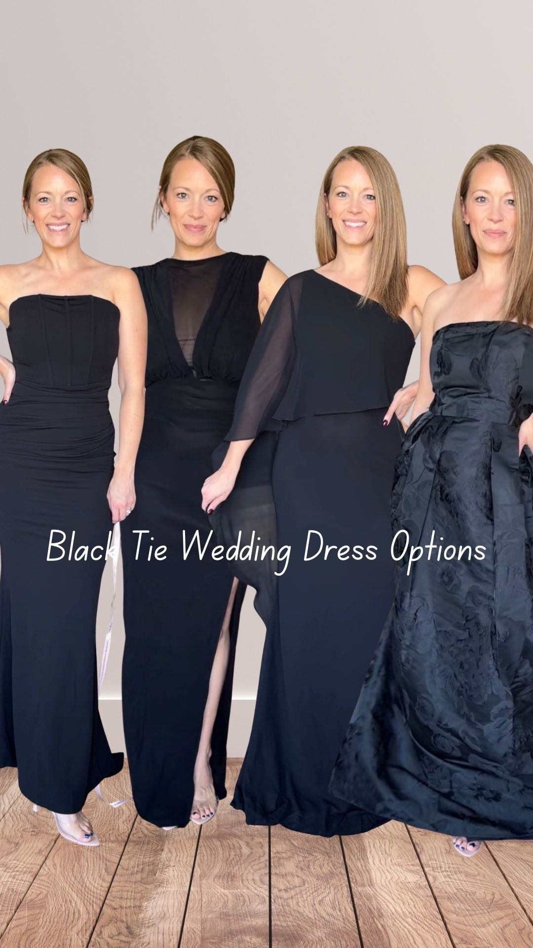 My brother gets married in 2 weeks and the wedding is black tie! Trying to pick a dress!! Help!! I love all four of these black dresses from @Lulus