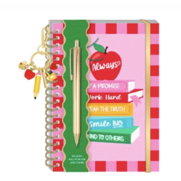 VOTUM Teacher Appreciation Notebook Gift Set \u2013 Spiral Journal with Pen and Teacher Charm, In... | Walmart (US)