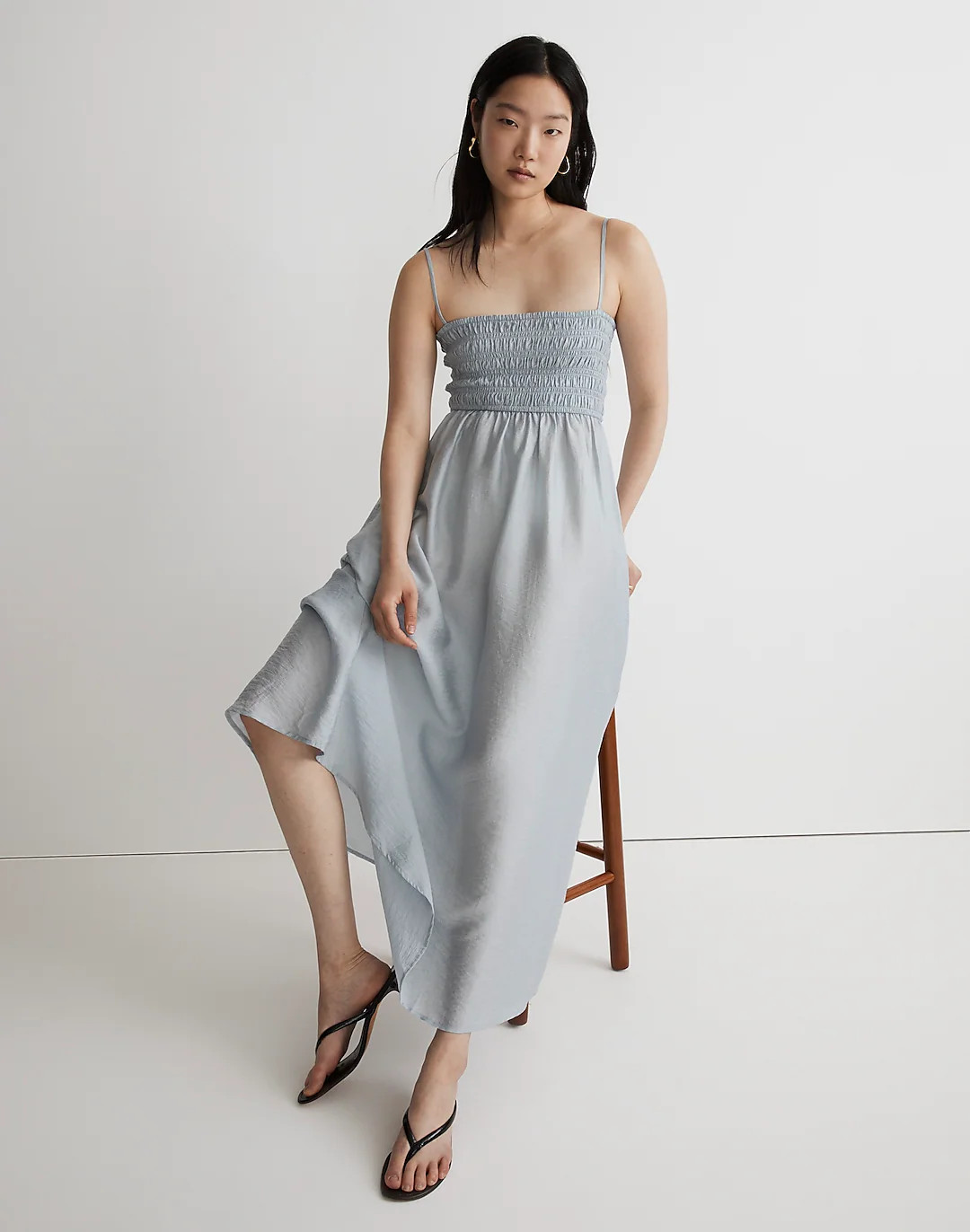 Theo Sleeveless Midi Dress | Madewell
