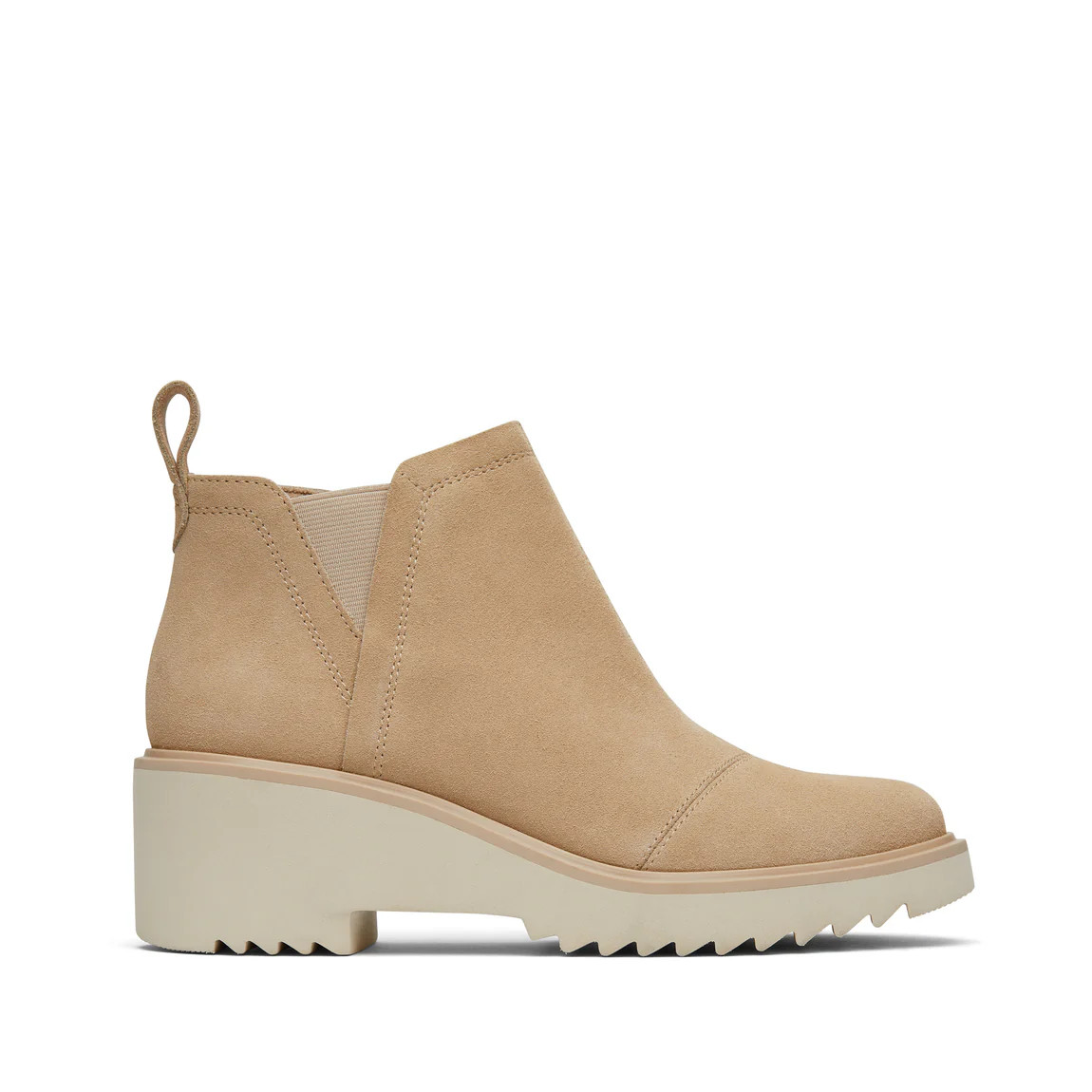 Maude Oatmeal Suede Wedge Boot | Toms EMEA