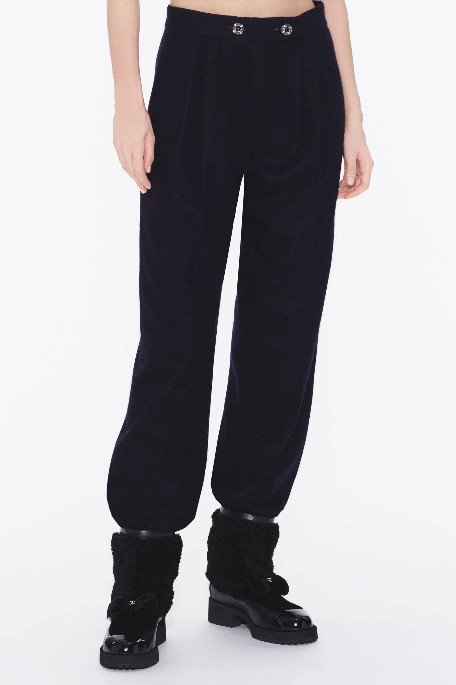 Pants - Cashmere, dark navy blue — Fashion | CHANEL | Chanel, Inc. (US)