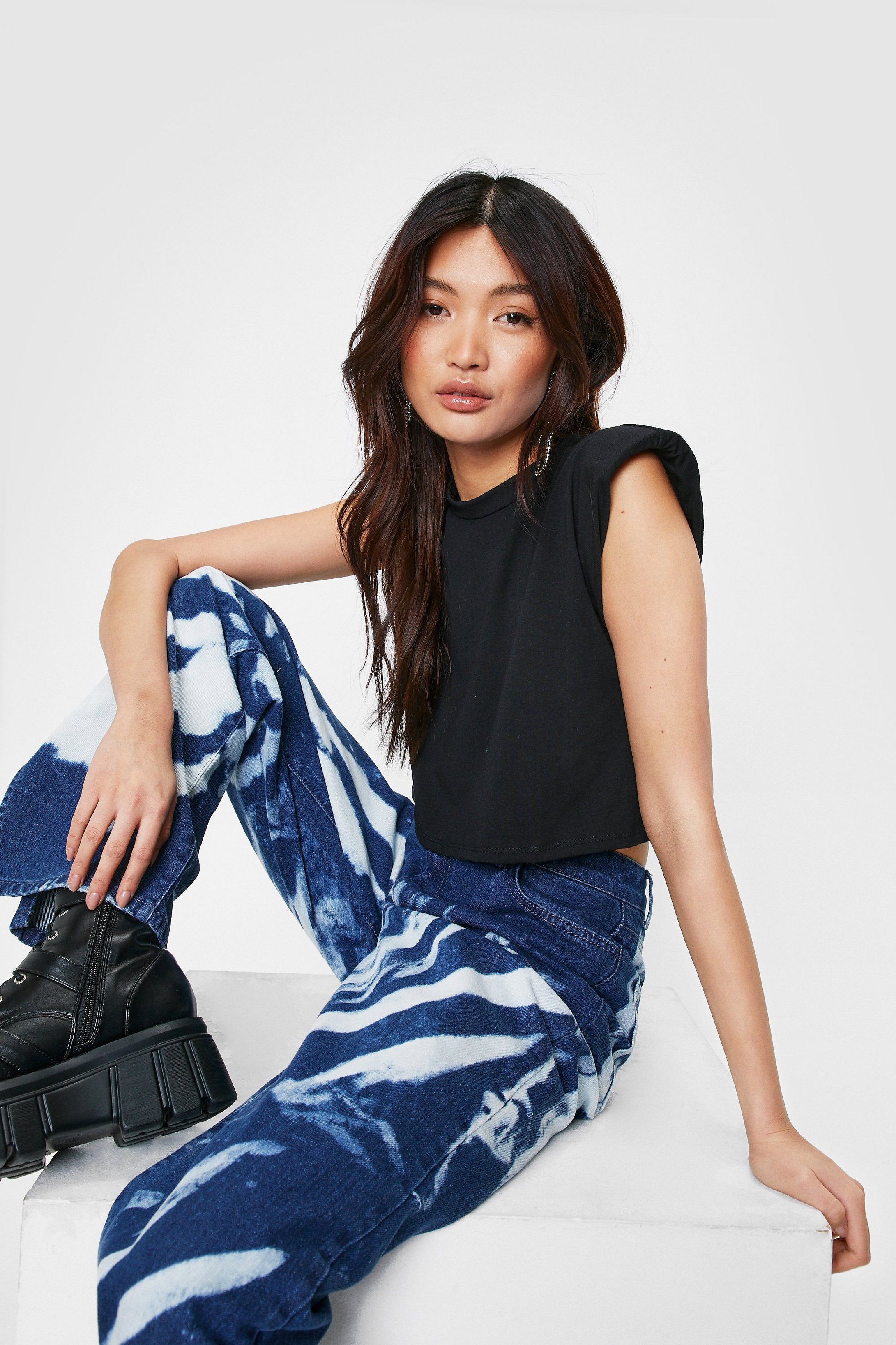 Shoulder Pad About It Cropped Tank Top | NastyGal (US & CA)