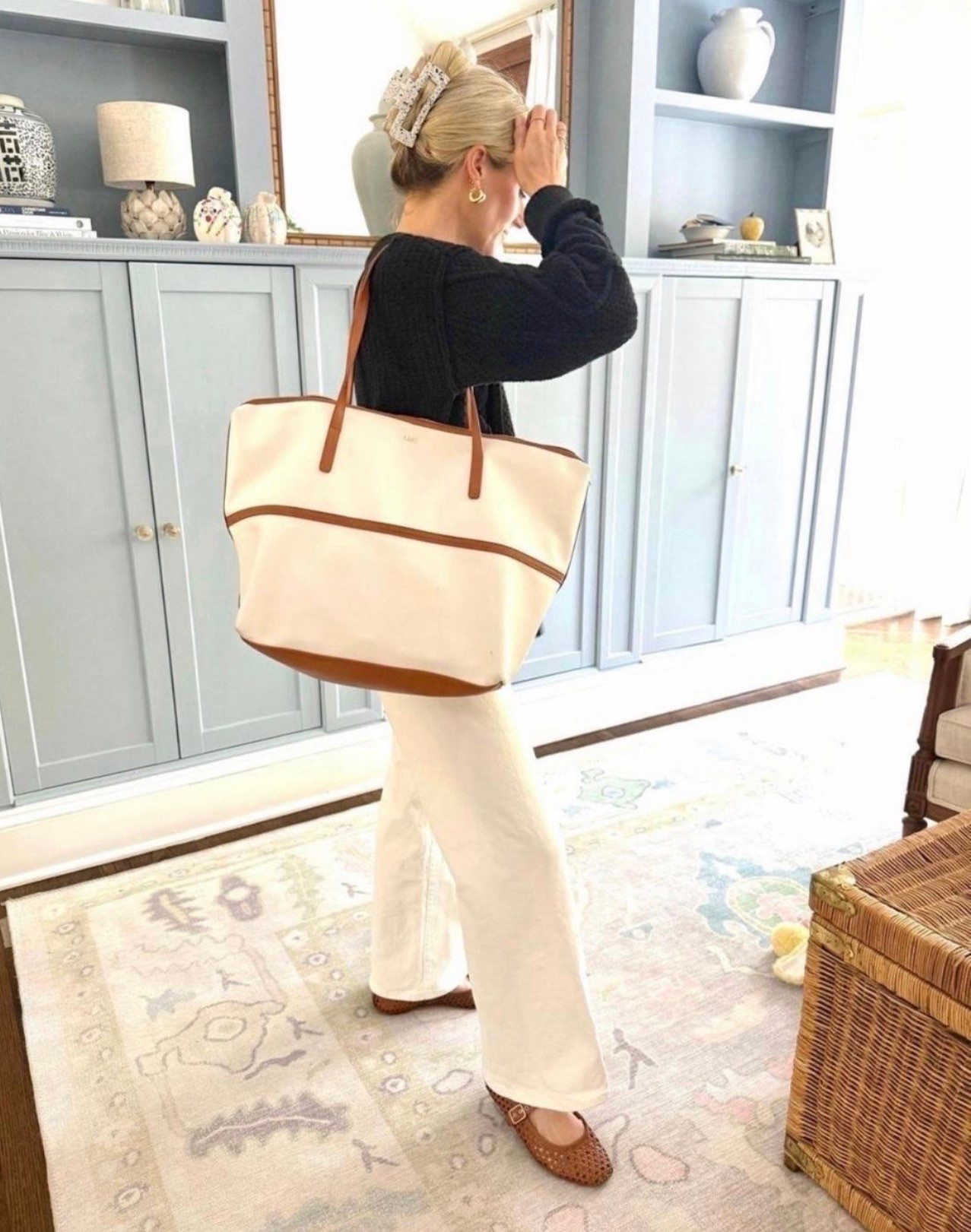 Truly the perfect transition outfit going into Fall! This bag is my tried and true for carrying all the mom supplies!

Everything is made from natural materials & linked below!

#LTKSeasonal #LTKdayinmylife #LTKootd